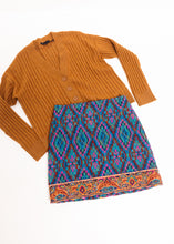 Load image into Gallery viewer, Tapestry Scarf Blue Mini Skirt

