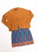 Load image into Gallery viewer, Tapestry Scarf Blue Mini Skirt
