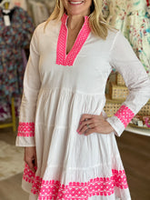 Load image into Gallery viewer, LS Tunic Dress in Pink

