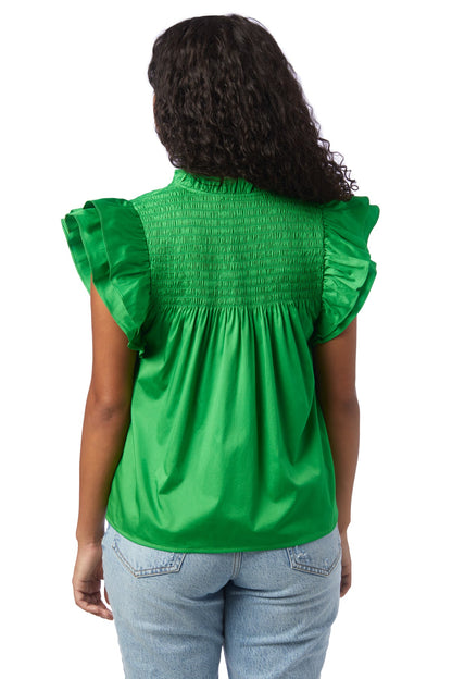 Layla Top in Bright Fern