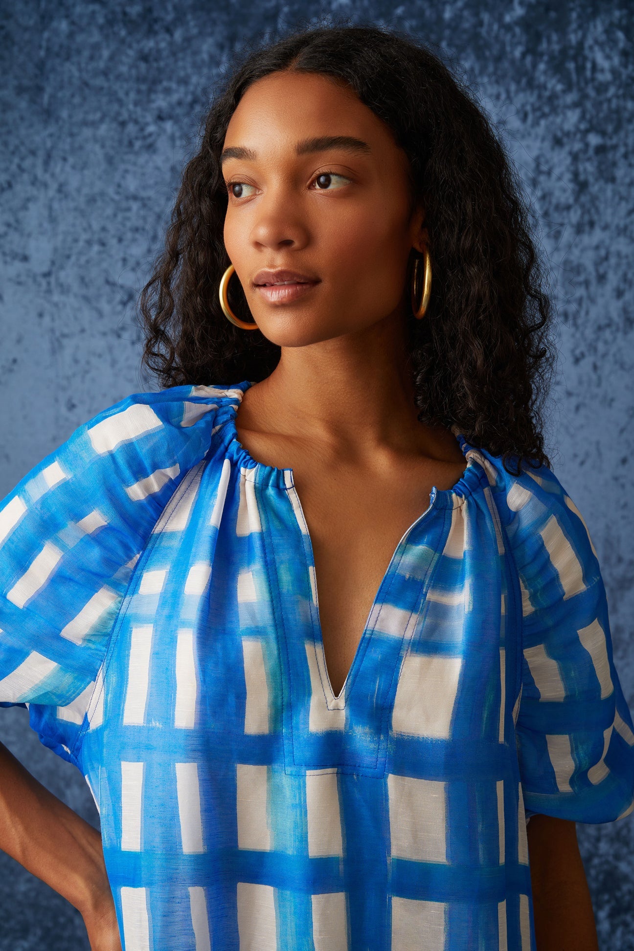 Greta Dress in Amalfi Madras