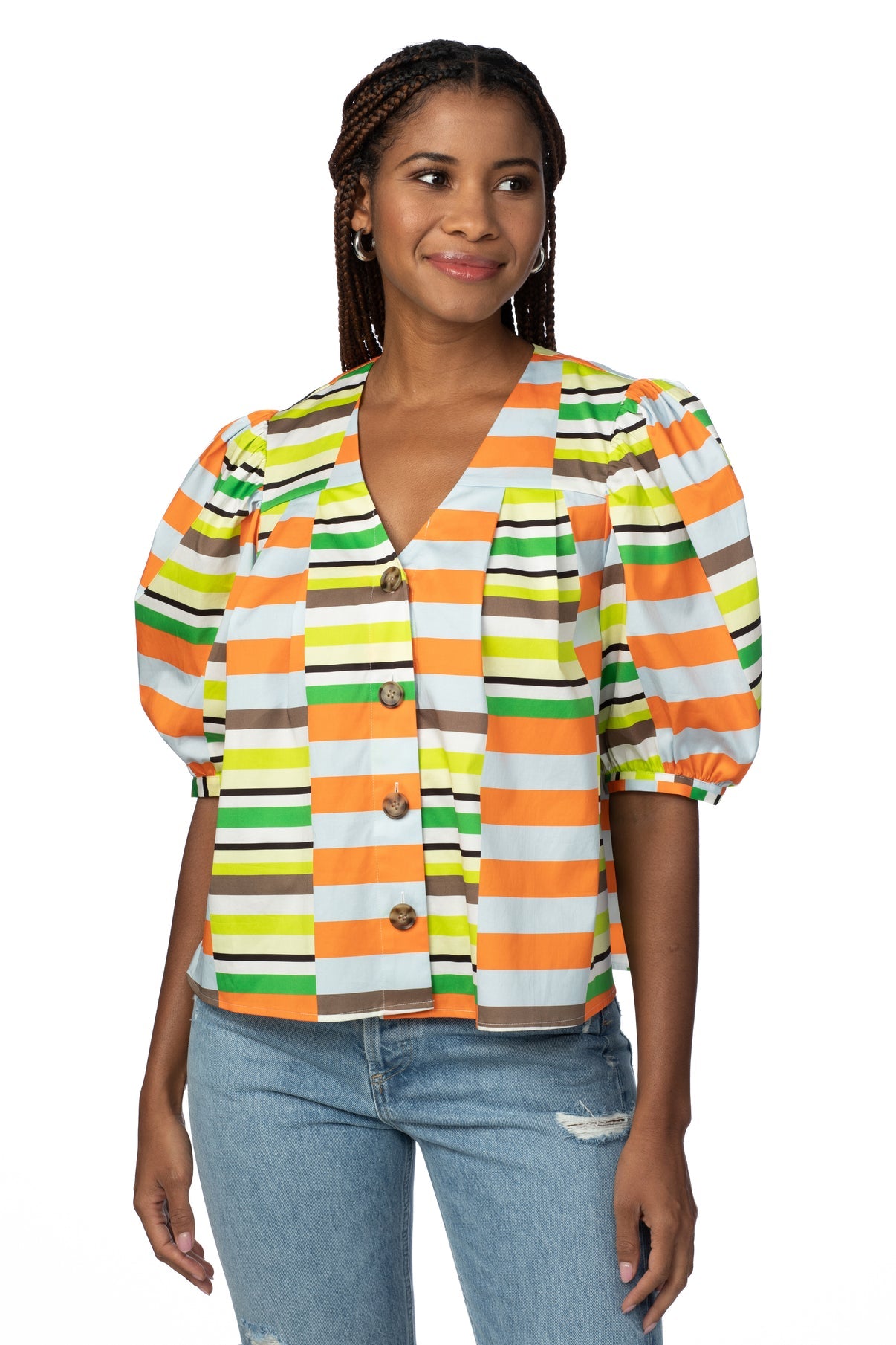Mason Top in Retro Stripe