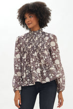 Load image into Gallery viewer, Pinktuk LS Blouse in Mulberry Slate
