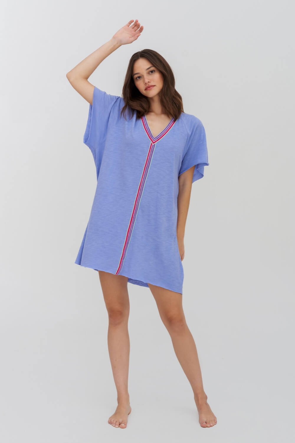 Mini Abaya Coverup in Periwinkle