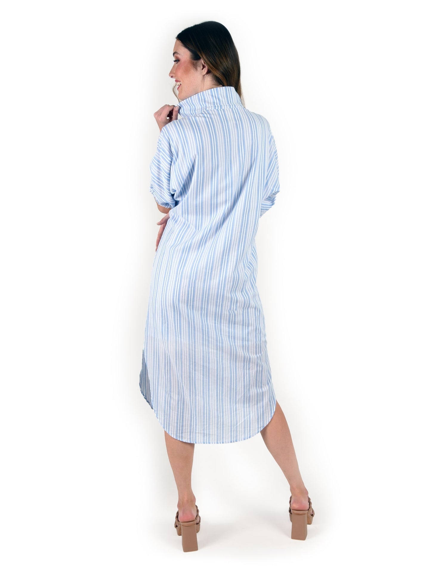 Poppy Caftan in Santorini Stripe