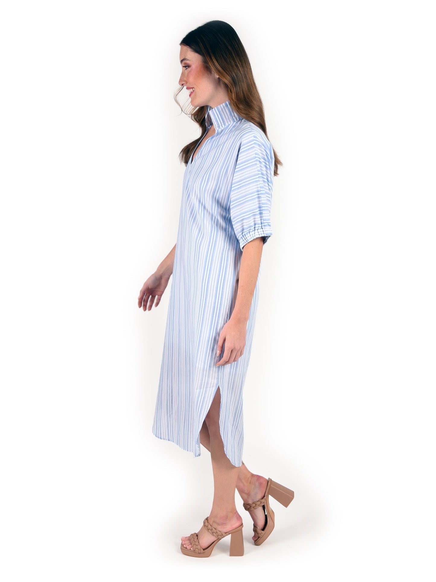 Poppy Caftan in Santorini Stripe