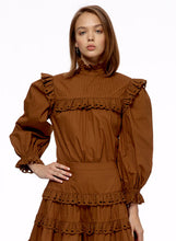 Load image into Gallery viewer, Caramel Eyelet Top
