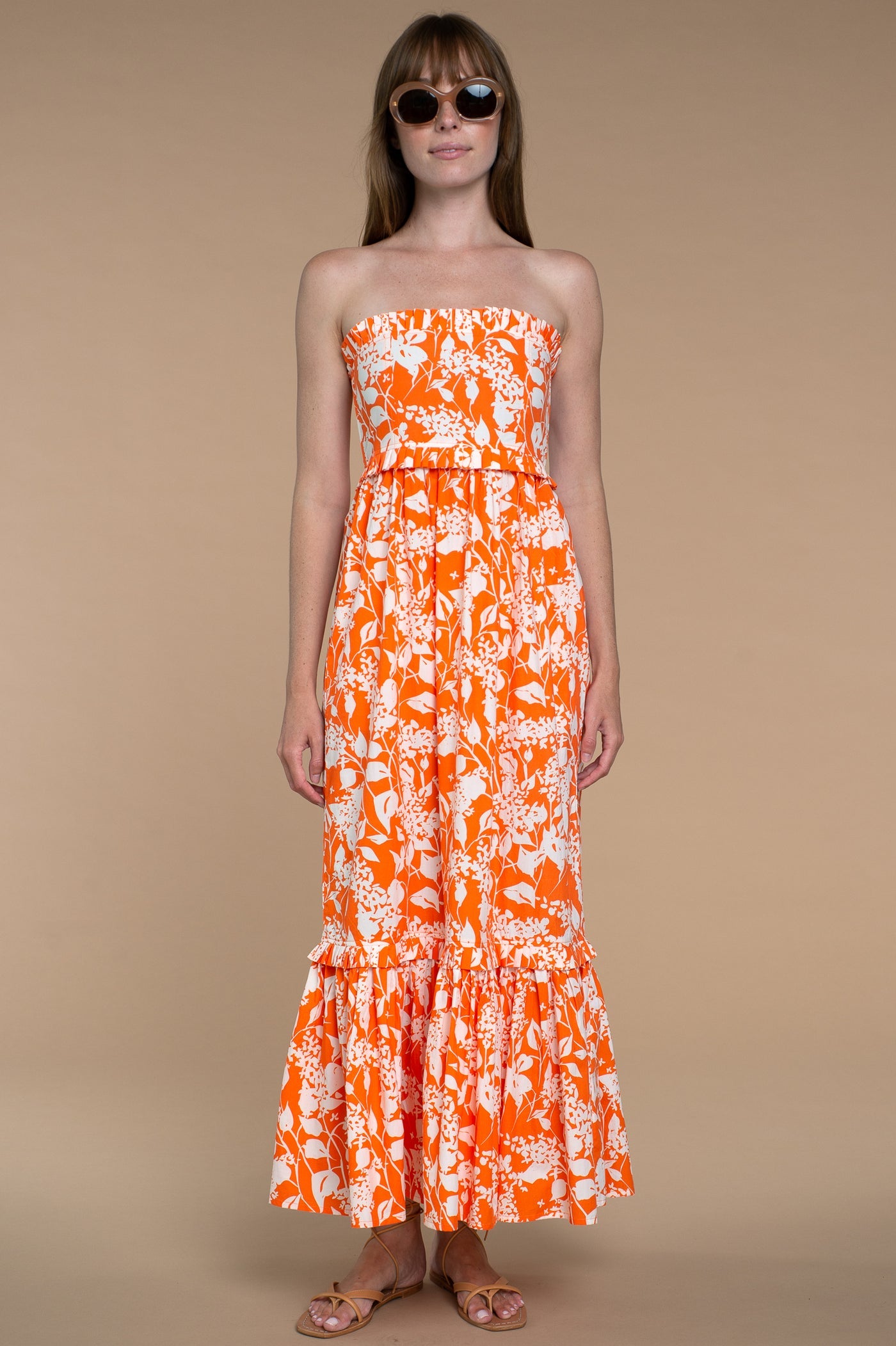 Jane Dress in Spring Clementine