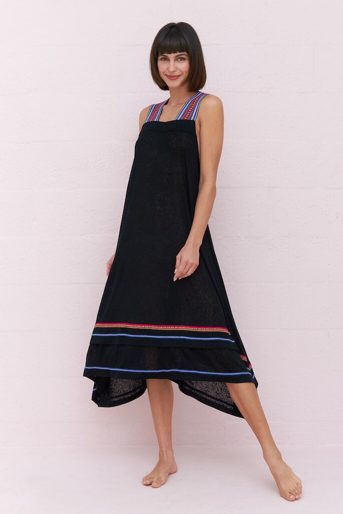 St Tropez Cover Up in Black