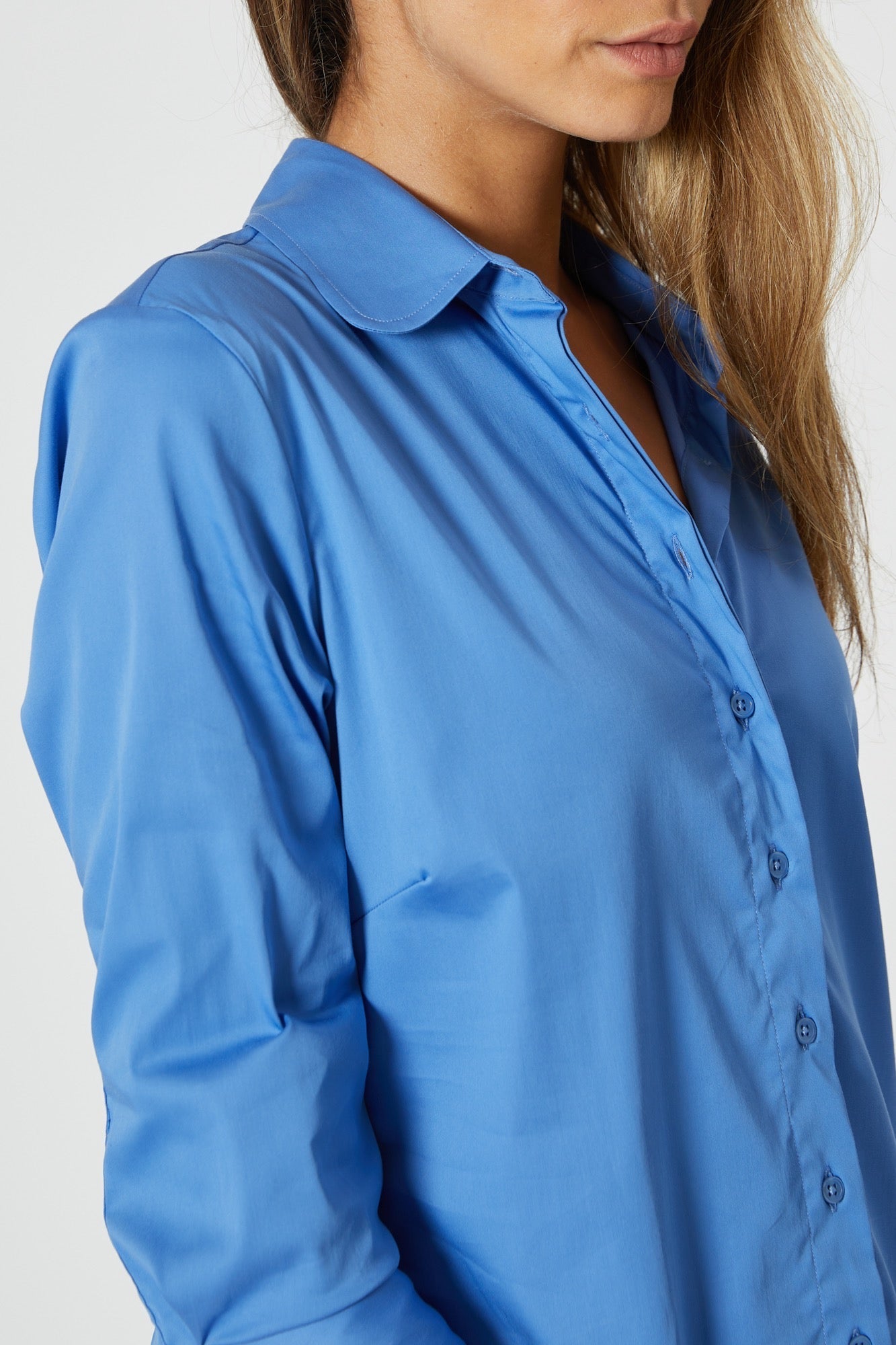 The Drop Waist Dress in Sapphire Blue