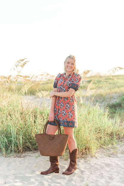 Orchid Dress in Cinnamon