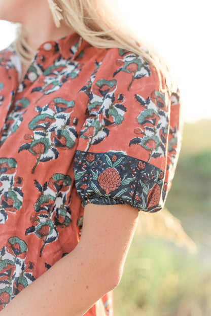 Orchid Dress in Cinnamon