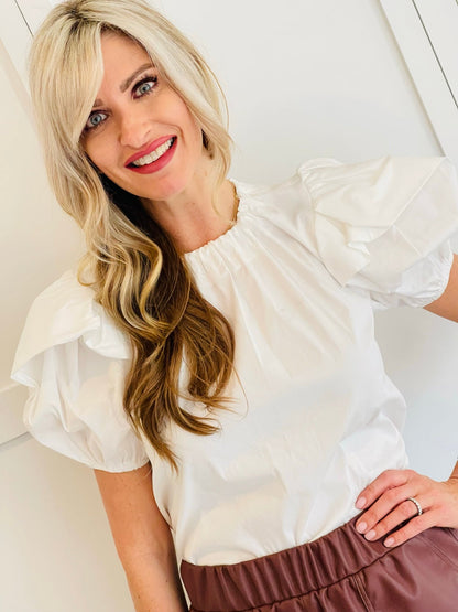 Kayla Top in Ivory