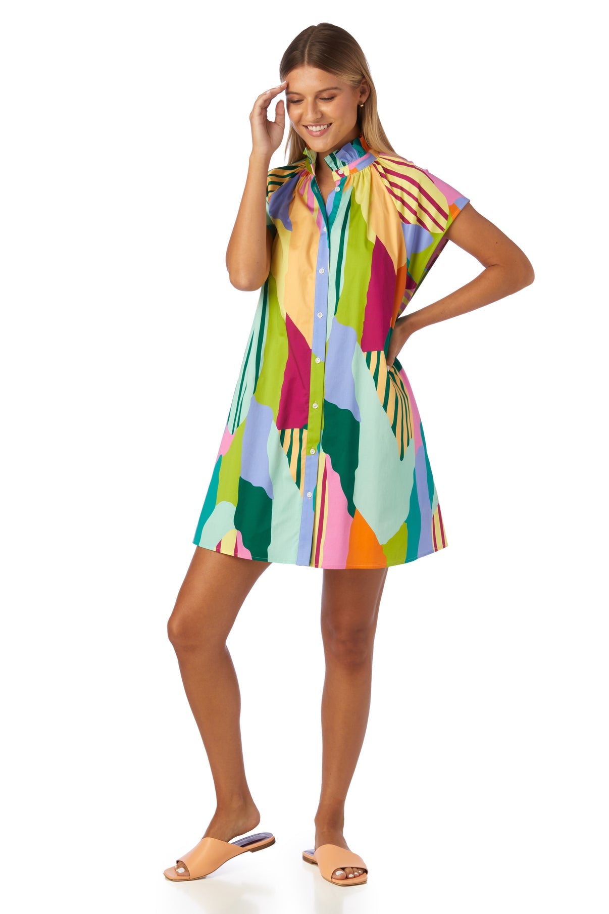Wilhelmina Dress in Color Fields