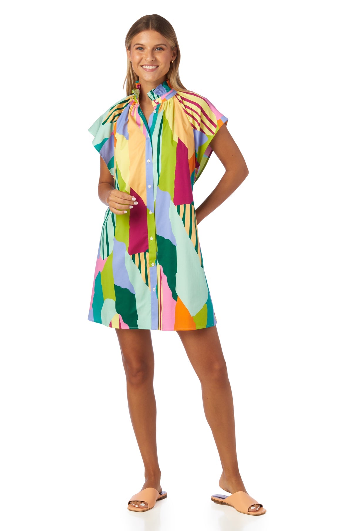 Wilhelmina Dress in Color Fields