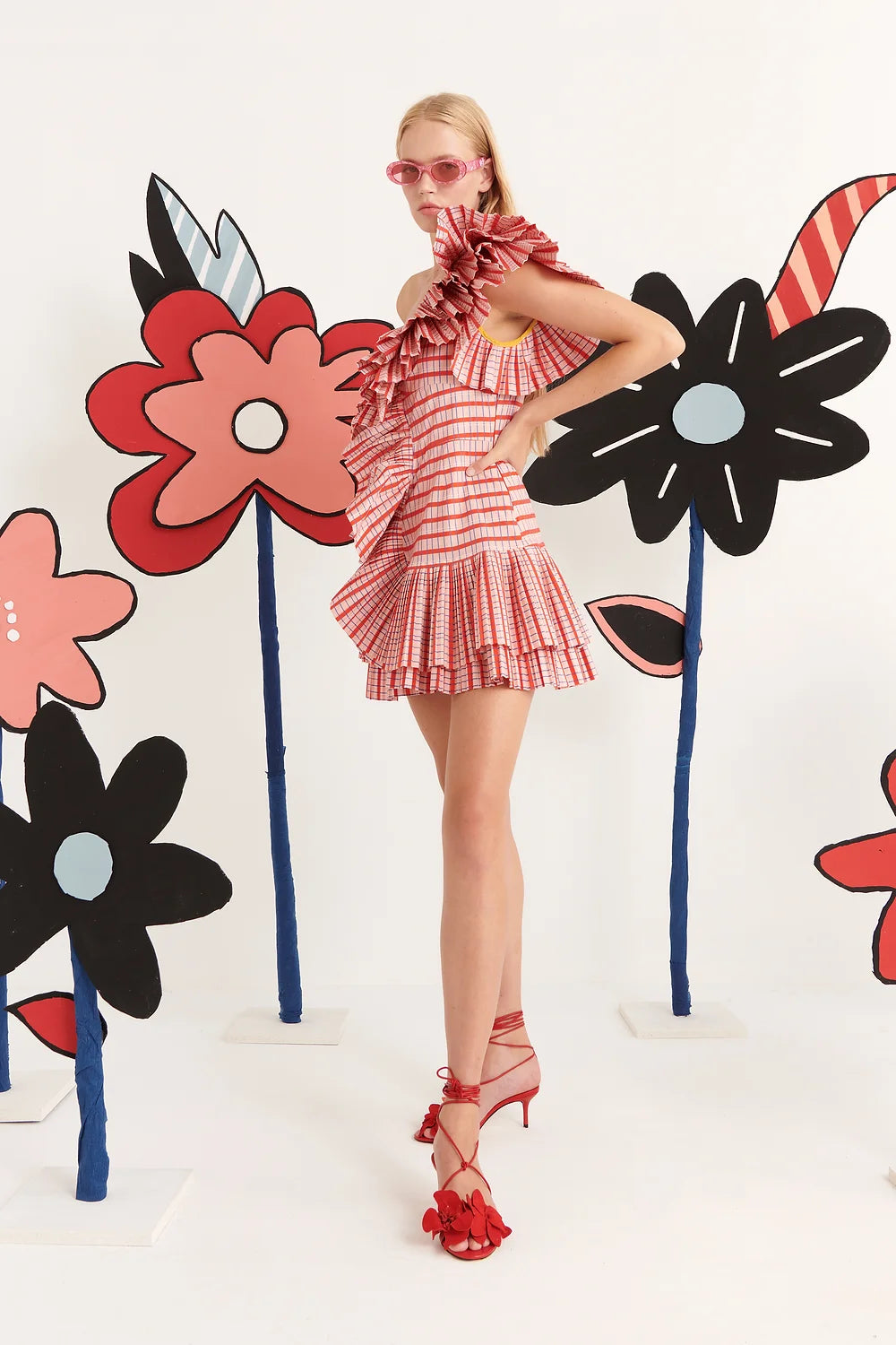 Sparkler Dress in Red
