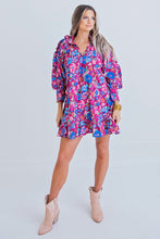 Load image into Gallery viewer, London Floral Ruffle Sleeve Dress
