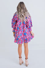 Load image into Gallery viewer, London Floral Ruffle Sleeve Dress
