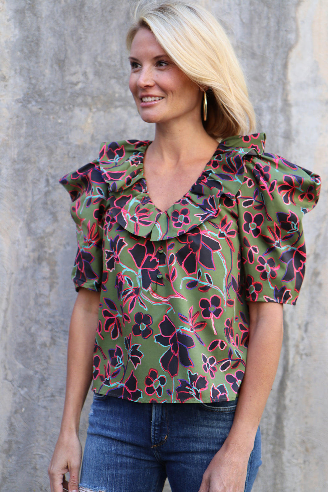 Iris Top in Fancy Folk