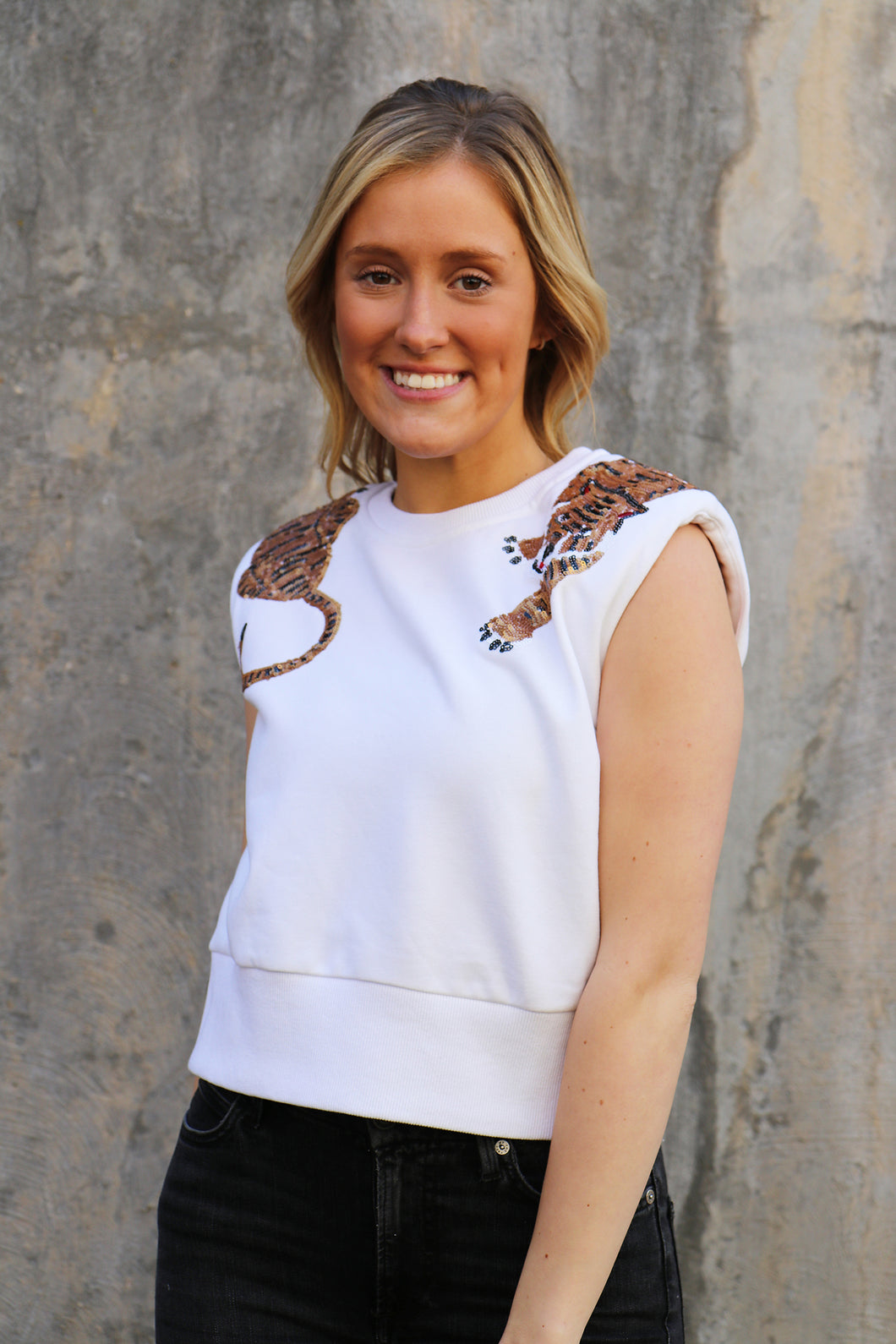 tiger sweatshirt tank