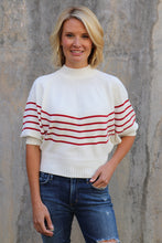 Load image into Gallery viewer, Red/White Stripe Sweater
