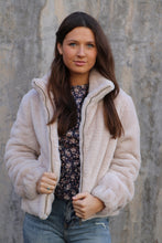 Load image into Gallery viewer, Faux Fur Coat in Maple
