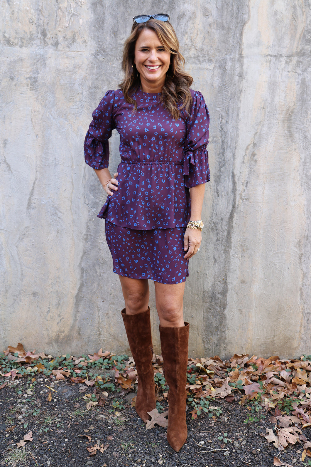 Blythe Dress in Purple Paw