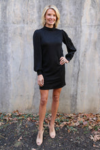 Load image into Gallery viewer, Tinsel Black Sparkle Dress
