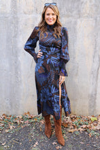 Load image into Gallery viewer, Floral Smock Neck Midi Dress
