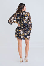 Load image into Gallery viewer, Black Floral Mini Dress
