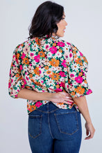 Load image into Gallery viewer, Fall Floral Puff Sleeve Top
