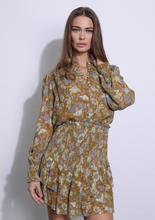 Load image into Gallery viewer, Florentina Print Blouse in Camel Garden
