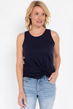 Load image into Gallery viewer, Sleeveless Twist Tank in Ink
