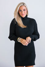Load image into Gallery viewer, Black Sweater Dress
