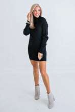 Load image into Gallery viewer, Black Sweater Dress
