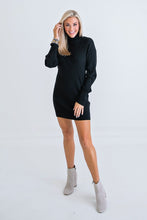Load image into Gallery viewer, Black Sweater Dress
