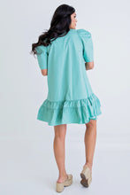 Load image into Gallery viewer, Jade V Neck Puff Sleeve Dress
