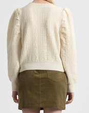 Load image into Gallery viewer, Off White Puff Sleeve Sweater
