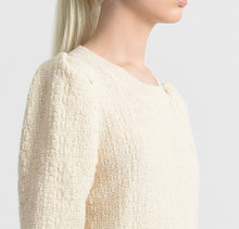 Load image into Gallery viewer, Off White Puff Sleeve Sweater
