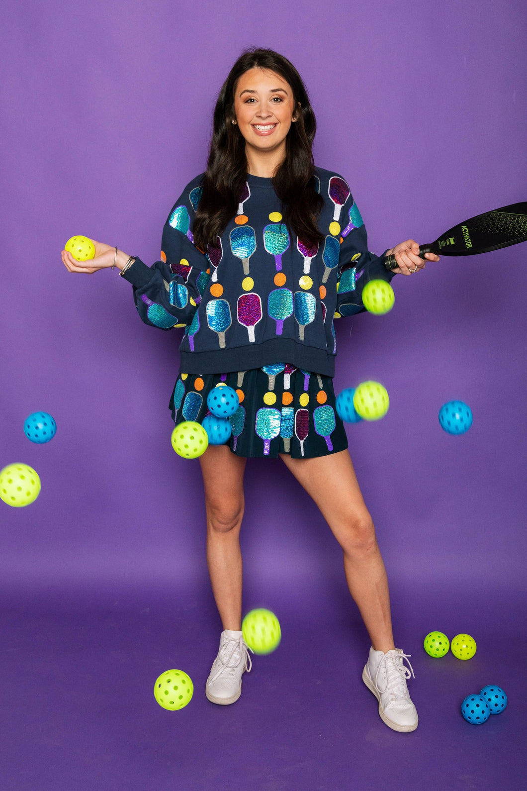 Navy Pickleball Sweatshirt