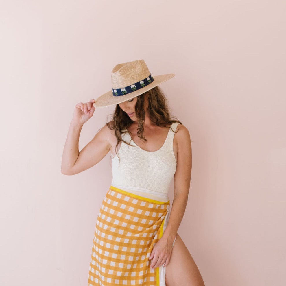 FINAL SALE Marigold Palm Hat