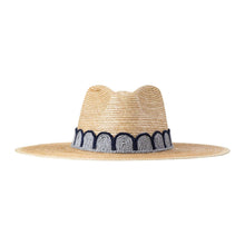 Load image into Gallery viewer, Marina Grey and Navy Palm Hat
