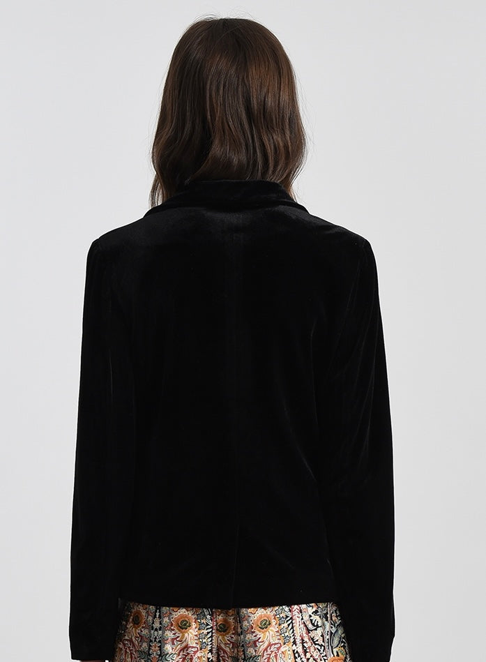 Black Velvet Blazer