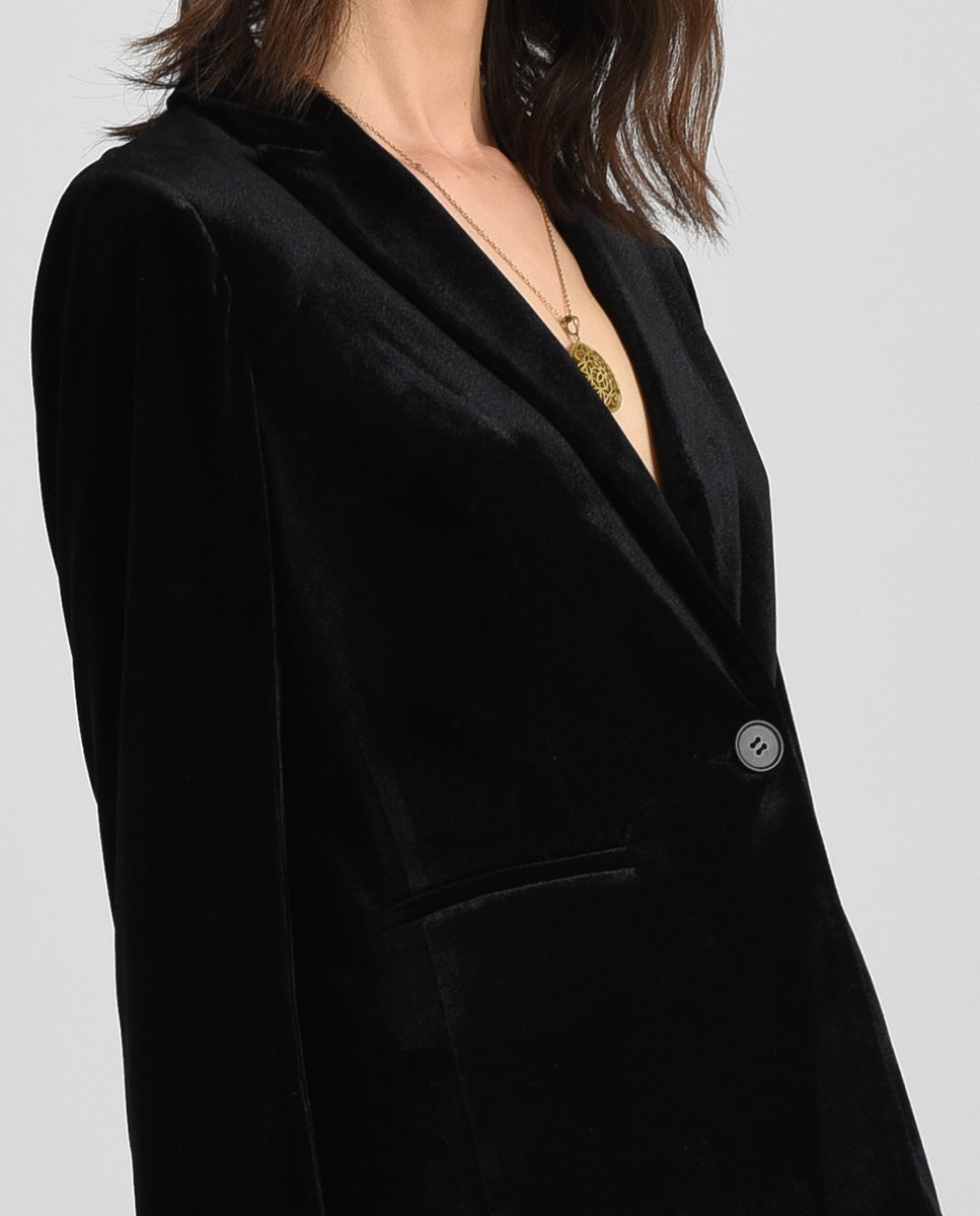 Black Velvet Blazer